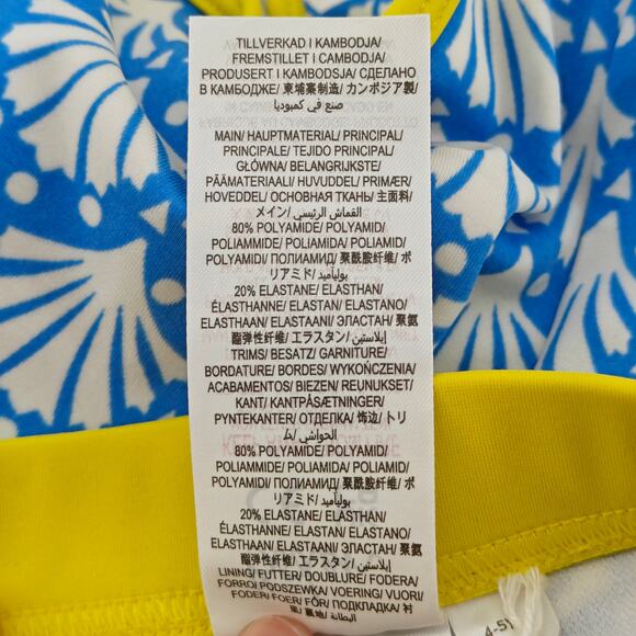 Mini Boden Blue Scallop Shell Print Swim Shorts Bottoms 4-5Yrs - Picture 4 of 5